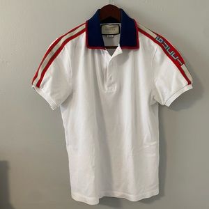 Gucci Cotton Polo with Stripes